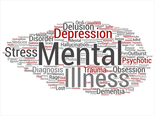 Concept Conceptual Mental Illness Disorder Problem Management Therapy Abstract Word — Stock Photo, Image