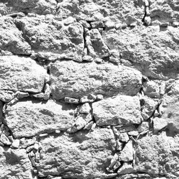 Pietra Bianca Roccia Vecchio Muro Con Texture Sfondo — Foto Stock