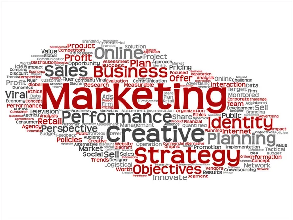 Concetto Sviluppo Concettuale Business Marketing Target Word Cloud Isolato Sfondo — Foto Stock