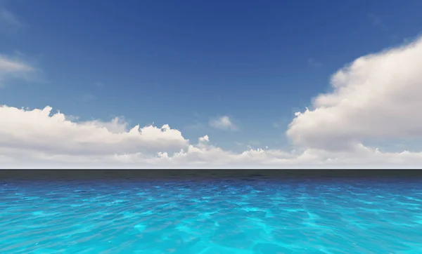 Lugna Naturliga Semester Seascape — Stockfoto
