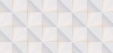 3D model beyaz ve bej geometrik şekillerden oluşan, ışık ve gölge yaratıcı arka plan veya duvar kağıdı düzleme yapılmış. Fütüristik sorunsuz dekoratif soyut doku tasarım, basit grafik öğeleri