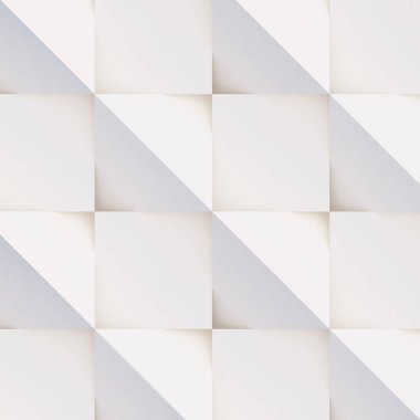 3D model beyaz ve bej geometrik şekillerden oluşan, ışık ve gölge yaratıcı arka plan veya duvar kağıdı düzleme yapılmış. Fütüristik sorunsuz dekoratif soyut doku tasarım, basit grafik öğeleri