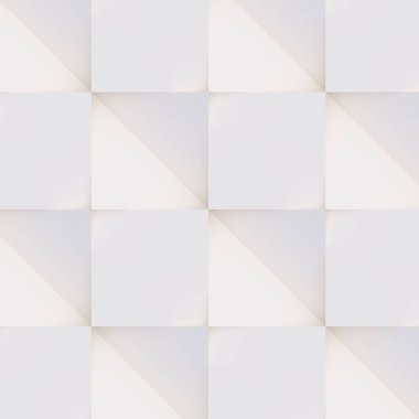 3D model beyaz ve bej geometrik şekillerden oluşan, ışık ve gölge yaratıcı arka plan veya duvar kağıdı düzleme yapılmış. Fütüristik sorunsuz dekoratif soyut doku tasarım, basit grafik öğeleri