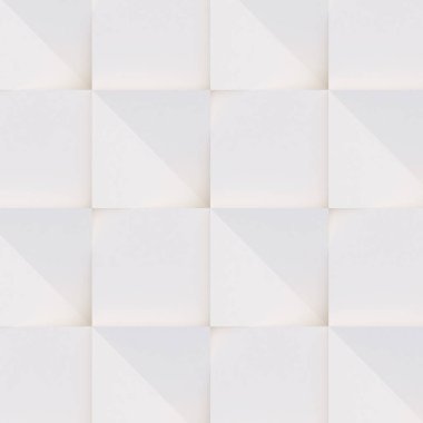 3D model beyaz ve bej geometrik şekillerden oluşan, ışık ve gölge yaratıcı arka plan veya duvar kağıdı düzleme yapılmış. Fütüristik sorunsuz dekoratif soyut doku tasarım, basit grafik öğeleri