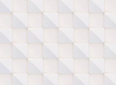 3D model beyaz ve bej geometrik şekillerden oluşan, ışık ve gölge yaratıcı arka plan veya duvar kağıdı düzleme yapılmış. Fütüristik sorunsuz dekoratif soyut doku tasarım, basit grafik öğeleri