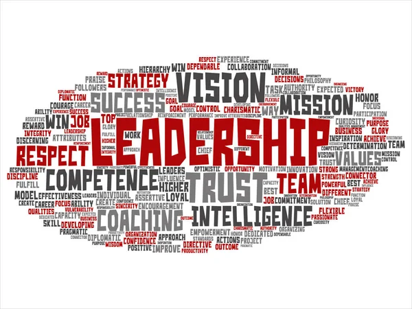 Concept Conceptual Business Leadership Strategy Management Value Word Cloud Isolated — Stock Photo, Image