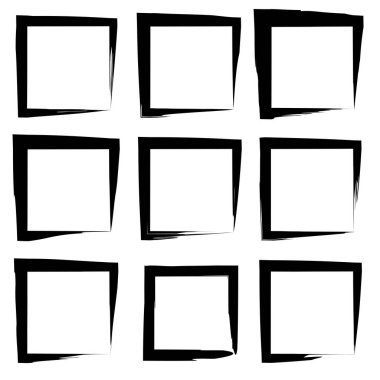 Koleksiyon veya set kare kare 