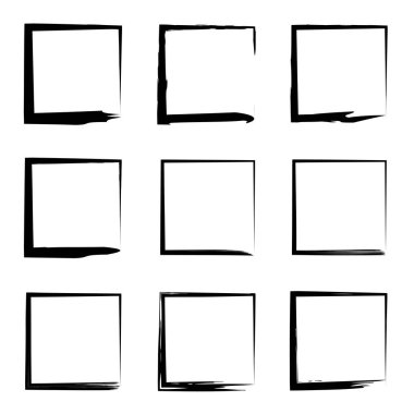 Koleksiyon veya set kare kare 