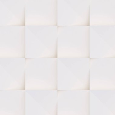 3D model beyaz ve bej geometrik şekillerden oluşan, ışık ve gölge yaratıcı arka plan veya duvar kağıdı düzleme yapılmış. Fütüristik sorunsuz dekoratif soyut doku tasarım, basit grafik öğeleri