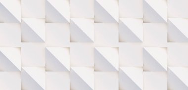 3D model beyaz ve bej geometrik şekillerden oluşan, ışık ve gölge yaratıcı arka plan veya duvar kağıdı düzleme yapılmış. Fütüristik sorunsuz dekoratif soyut doku tasarım, basit grafik öğeleri