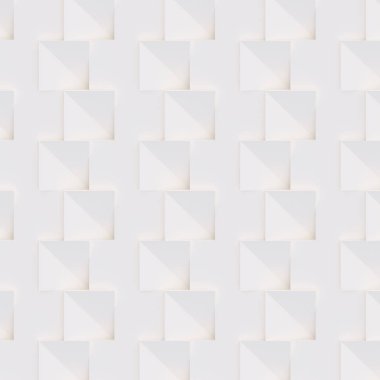 3D model beyaz ve bej geometrik şekillerden oluşan, ışık ve gölge yaratıcı arka plan veya duvar kağıdı düzleme yapılmış. Fütüristik sorunsuz dekoratif soyut doku tasarım, basit grafik öğeleri