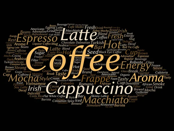 Vettoriale Concettuale Creativo Caldo Mattina Pausa Caffè Italiano Cappuccino Caffè — Vettoriale Stock