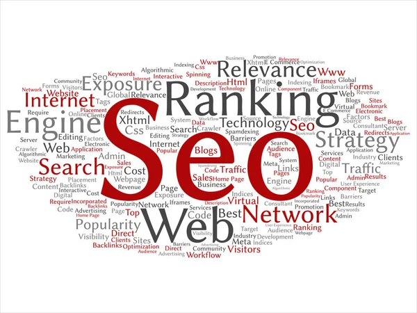 Ottimizzazione Concettuale Dei Risultati Ricerca Vettoriale Top Rank Seo Abstract — Vettoriale Stock