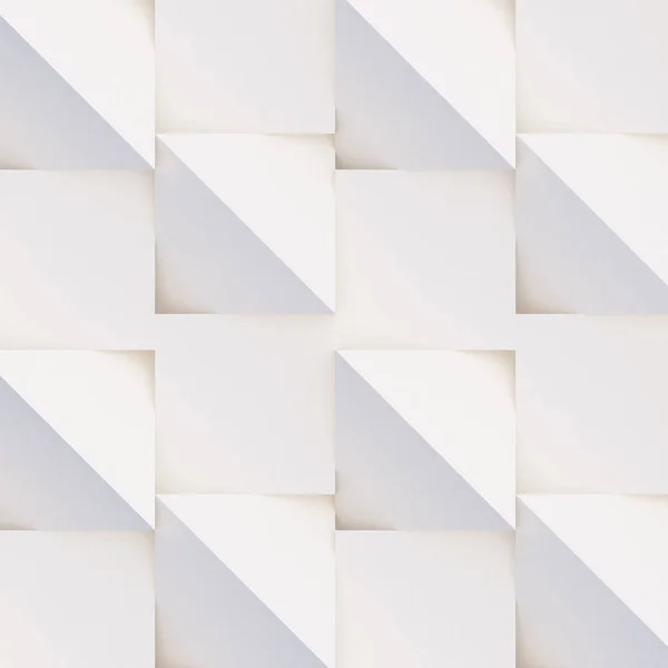 白とベージュの幾何学的図形の パターンを作った 創造的な背景や壁紙表面の光と影 未来的なシームレスな装飾的な抽象的なテクスチャ デザイン グラフィックの単純な要素 — ストック写真