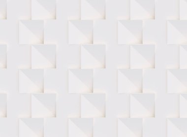 3D model beyaz ve bej geometrik şekillerden oluşan, ışık ve gölge yaratıcı arka plan veya duvar kağıdı düzleme yapılmış. Fütüristik sorunsuz dekoratif soyut doku tasarım, basit grafik öğeleri