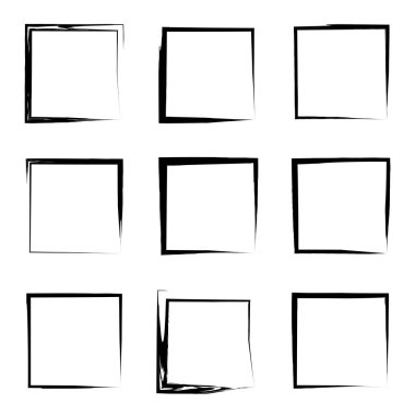 Koleksiyon veya set kare kare 