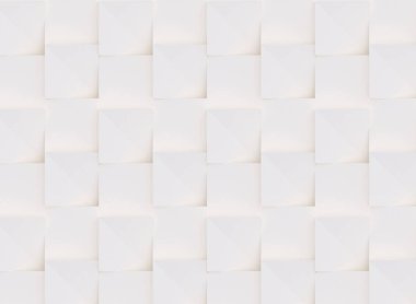3D model beyaz ve bej geometrik şekillerden oluşan, ışık ve gölge yaratıcı arka plan veya duvar kağıdı düzleme yapılmış. Fütüristik sorunsuz dekoratif soyut doku tasarım, basit grafik öğeleri