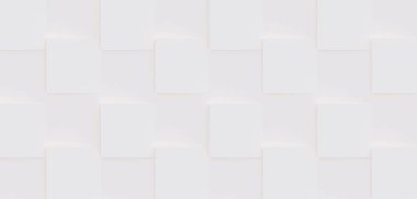 3D model beyaz ve bej geometrik şekillerden oluşan, ışık ve gölge yaratıcı arka plan veya duvar kağıdı düzleme yapılmış. Fütüristik sorunsuz dekoratif soyut doku tasarım, basit grafik öğeleri