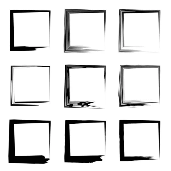 Collection or set square frames — Stock Photo, Image