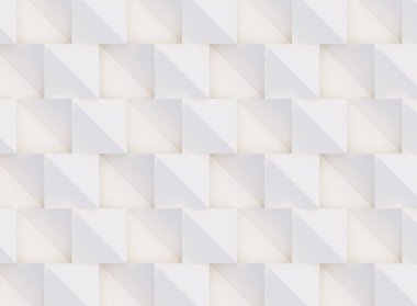 3D model beyaz ve bej geometrik şekillerden oluşan, ışık ve gölge yaratıcı arka plan veya duvar kağıdı düzleme yapılmış. Fütüristik sorunsuz dekoratif soyut doku tasarım, basit grafik öğeleri