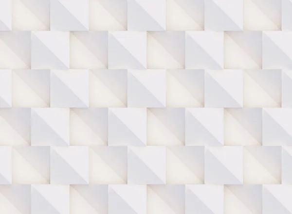 3D pattern κατασκευασμένο από λευκό και μπεζ γεωμετρικά σχήματα, δημιουργική φόντο ή ταπετσαρία επιφάνεια κατασκευασμένη από φως και σκιά. Σχεδιασμός φουτουριστικό απρόσκοπτη διακοσμητικά αφηρημένη υφή, απλή γραφικά στοιχεία — Φωτογραφία Αρχείου