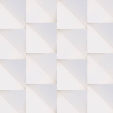 3D model beyaz ve bej geometrik şekillerden oluşan, ışık ve gölge yaratıcı arka plan veya duvar kağıdı düzleme yapılmış. Fütüristik sorunsuz dekoratif soyut doku tasarım, basit grafik öğeleri