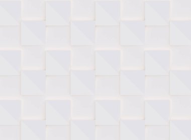 3D model beyaz ve bej geometrik şekillerden oluşan, ışık ve gölge yaratıcı arka plan veya duvar kağıdı düzleme yapılmış. Fütüristik sorunsuz dekoratif soyut doku tasarım, basit grafik öğeleri