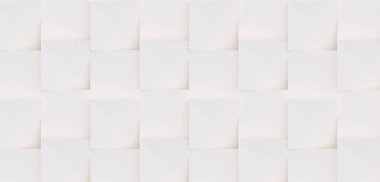 3D model beyaz ve bej geometrik şekillerden oluşan, ışık ve gölge yaratıcı arka plan veya duvar kağıdı düzleme yapılmış. Fütüristik sorunsuz dekoratif soyut doku tasarım, basit grafik öğeleri