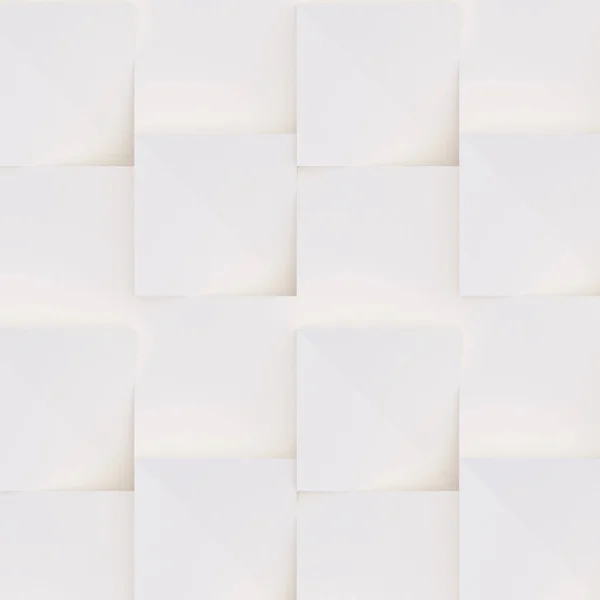 3D wzór wykonany z białego i beżu kształty geometryczne, creative powierzchni tła lub tapeta z światła i cienia. Futurystyczny ozdobny streszczenie tekstura design, proste elementy graficzne — Zdjęcie stockowe