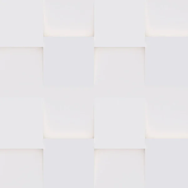 3D-patroon gemaakt van wit en beige geometrische vormen, creatieve achtergrond of behang oppervlak gemaakt van licht en schaduw. Futuristische naadloze decoratieve abstracte textuur ontwerp, eenvoudige grafische elementen — Stockfoto