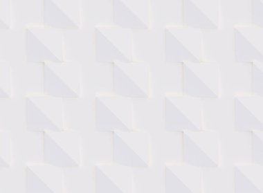 3D model beyaz ve bej geometrik şekillerden oluşan, ışık ve gölge yaratıcı arka plan veya duvar kağıdı düzleme yapılmış. Fütüristik sorunsuz dekoratif soyut doku tasarım, basit grafik öğeleri