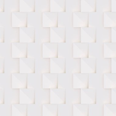 3D model beyaz ve bej geometrik şekillerden oluşan, ışık ve gölge yaratıcı arka plan veya duvar kağıdı düzleme yapılmış. Fütüristik sorunsuz dekoratif soyut doku tasarım, basit grafik öğeleri