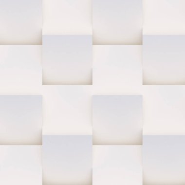 3D model beyaz ve bej geometrik şekillerden oluşan, ışık ve gölge yaratıcı arka plan veya duvar kağıdı düzleme yapılmış. Fütüristik sorunsuz dekoratif soyut doku tasarım, basit grafik öğeleri