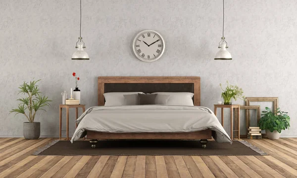 Master bedroom in classic style — Stockfoto