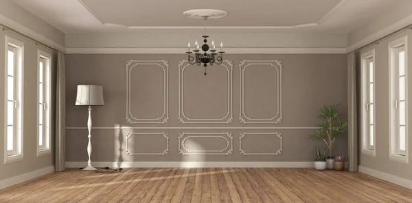 Pusty pokój w stylu klasycznym — Zdjęcie stockowe