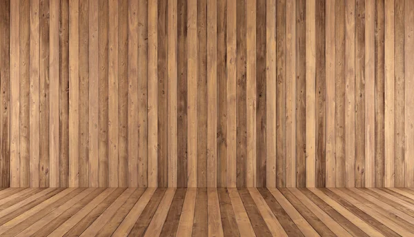 Vazio velho quarto de madeira — Fotografia de Stock