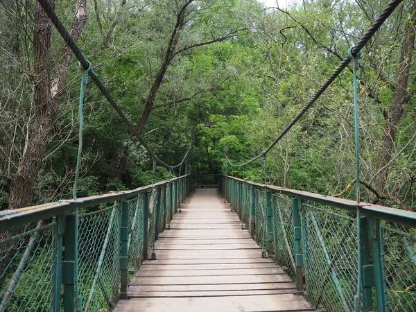 Ponte Sospeso Cheile Turzii Romania — Foto Stock