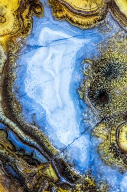 Akik renkli. Çok büyük ölçekli makro.