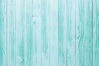 Eski ahşap masa, mavi boyalı ahşap yüzeyine. Antika doku, arka plan