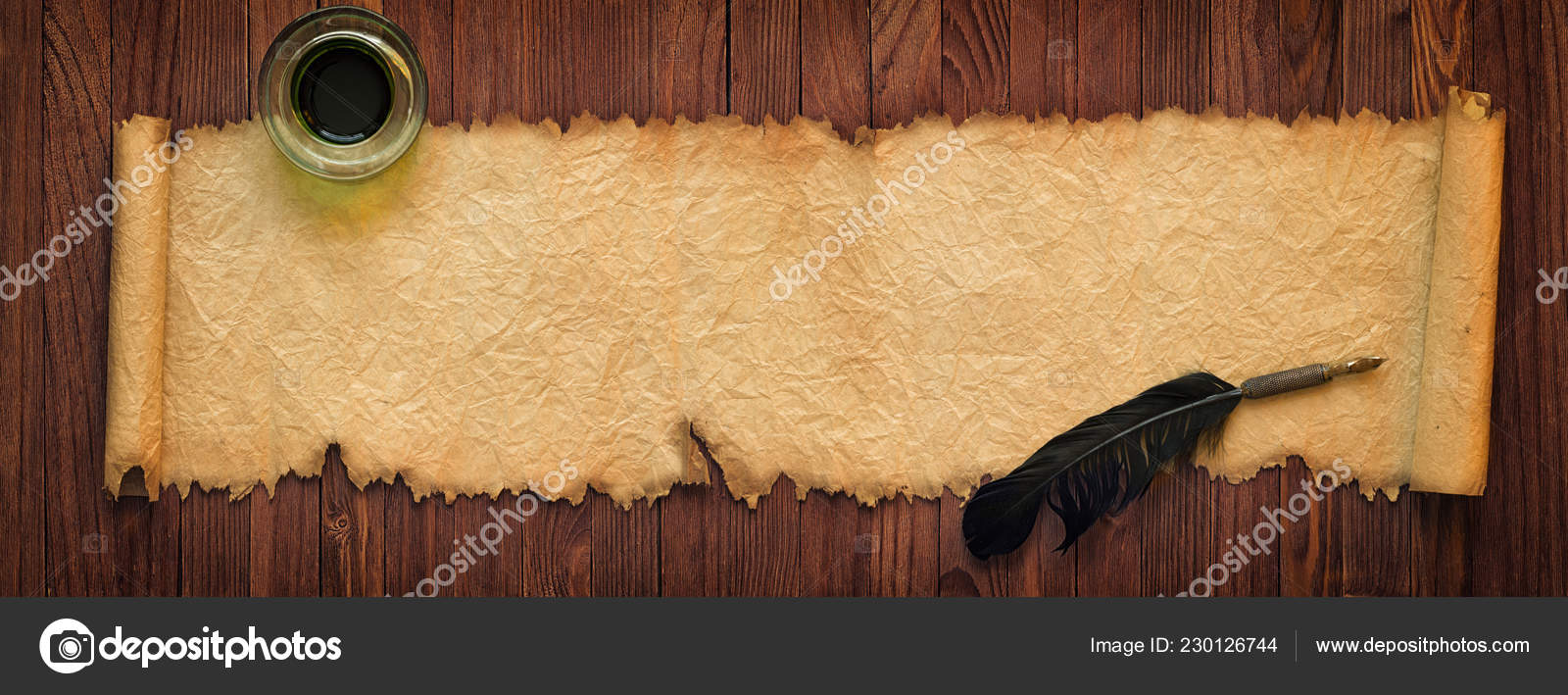 Paper Quill Pen Old Paper Background Stock Photo by ©Dmitr1ch ...