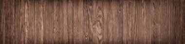 Kahverengi ahşap duvar, arka plan tahta yüzey, panoramik manzara.
