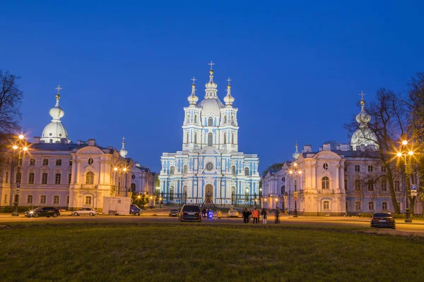 Rusia San Petersburgo Catedral Smolny — Foto de Stock