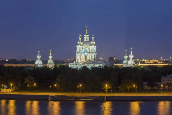 Rusland Sint Petersburg Smolny Kathedraal — Stockfoto