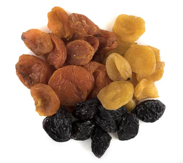 Dried Fruits White Background — Stock Photo, Image