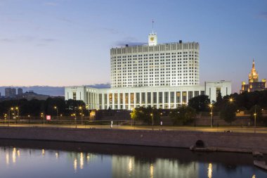 Rusya. Moskova. Hükümet Binası, Rusya Federasyonu. Beyaz Saray