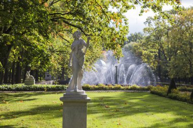 Rusya. Peterhof. Heykel ve Çeşme 