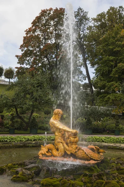 Russia Peterhof Fountain Triton Greenhouse — Stock Photo, Image