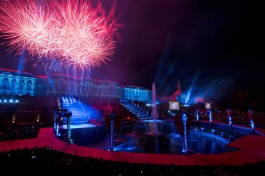 09.22.18 Rusya. Peterhof Çeşme festivali 