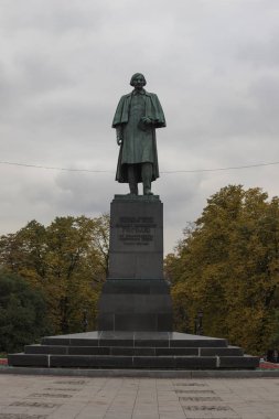 Rusya Moskova. Nikolay Vasilyeviç Gogol anıt