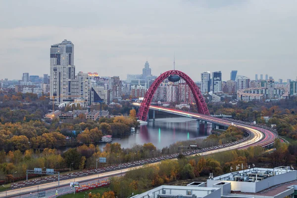 Russia Mosca Ponte Pittoresco Fotografia Stock